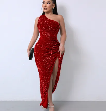 Lotte - Robe De Gala Glamour - Asymétrique Et Séduisante - Femmes