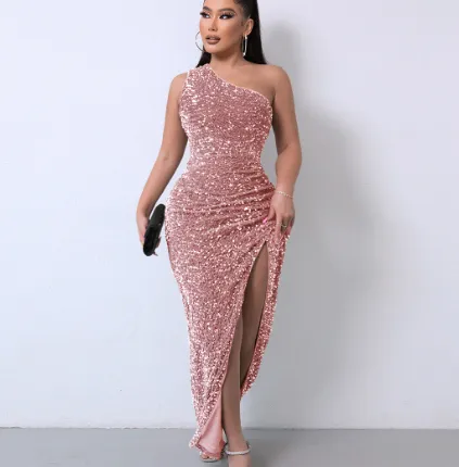 Lotte - Robe De Gala Glamour - Asymétrique Et Séduisante - Femmes