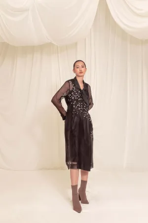 Lucent Organza Trench Dress