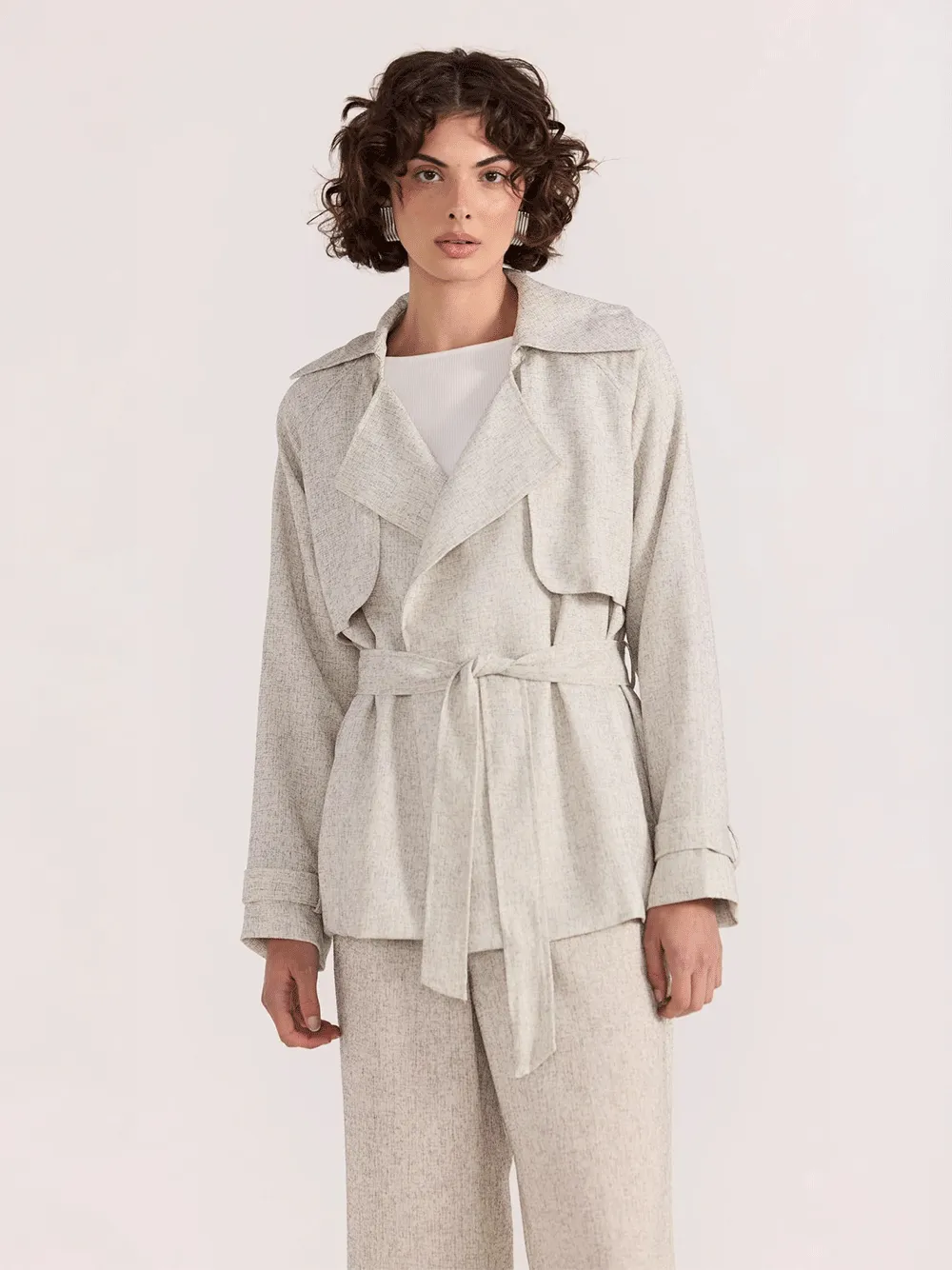 Lucielle Crop Trench Coat
