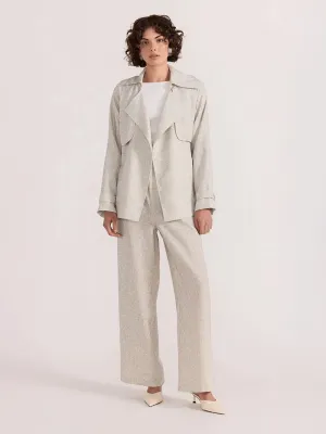 Lucielle Crop Trench Coat