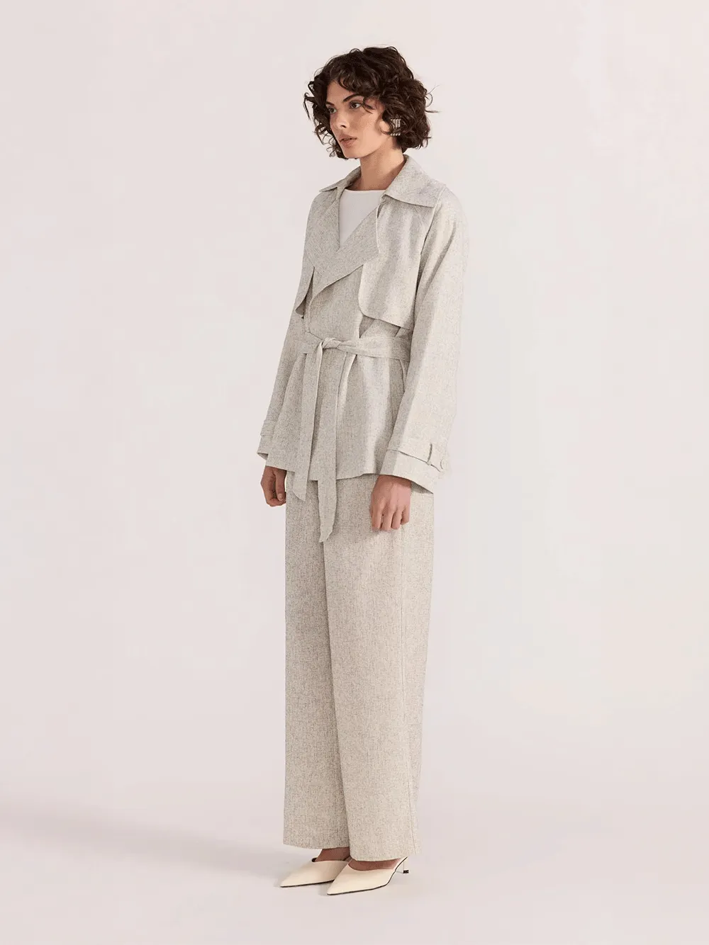 Lucielle Crop Trench Coat