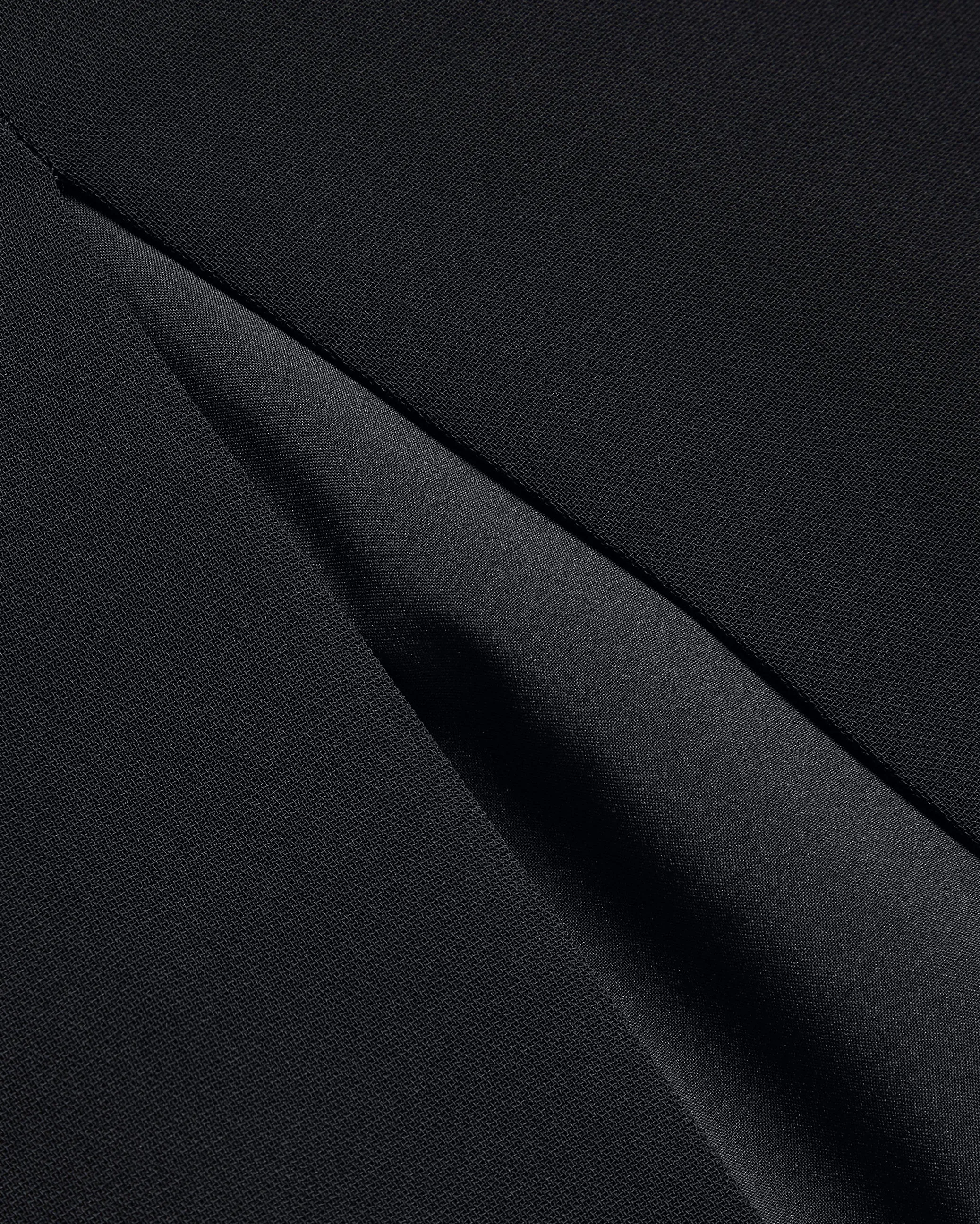 Manabsl Tailored Midi Skirt With Front Split Black