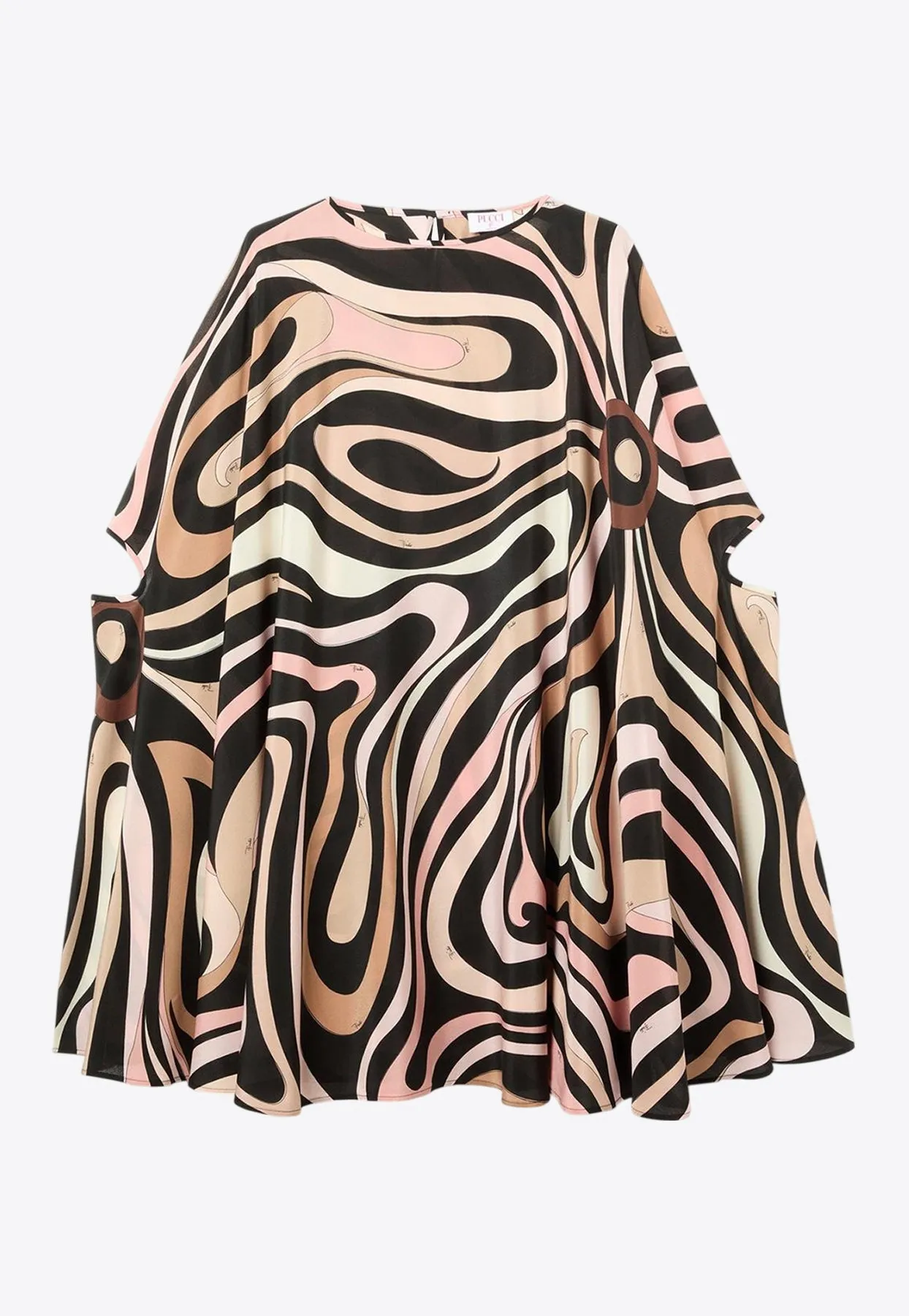 Marmo Print Mini Kaftan