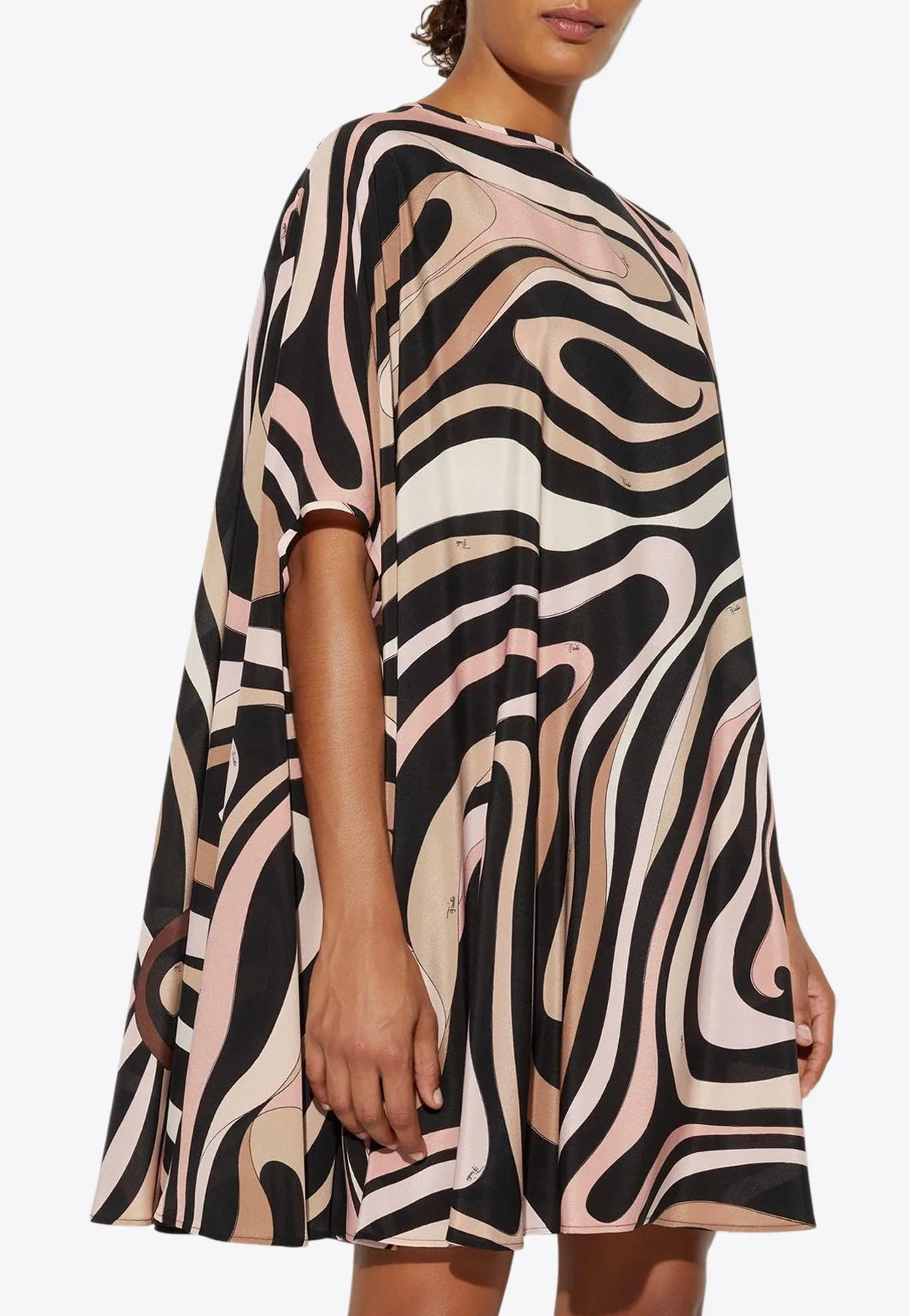 Marmo Print Mini Kaftan