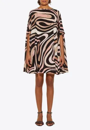 Marmo Print Mini Kaftan