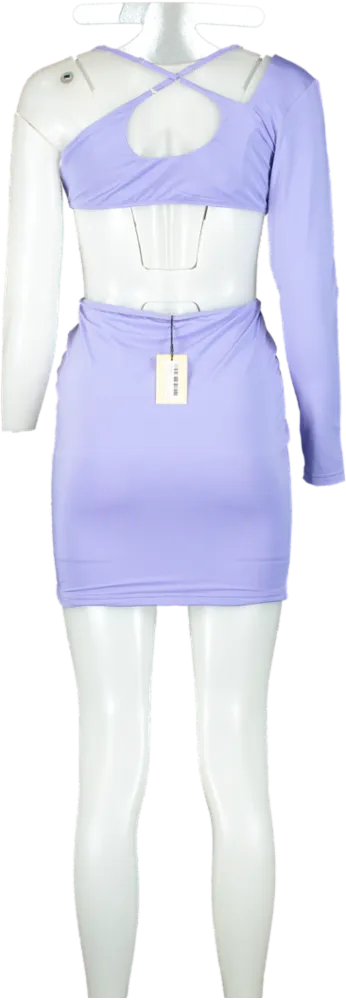 Mars The Label Lilac Cut-Out Bodycon Mini Dress UK 12