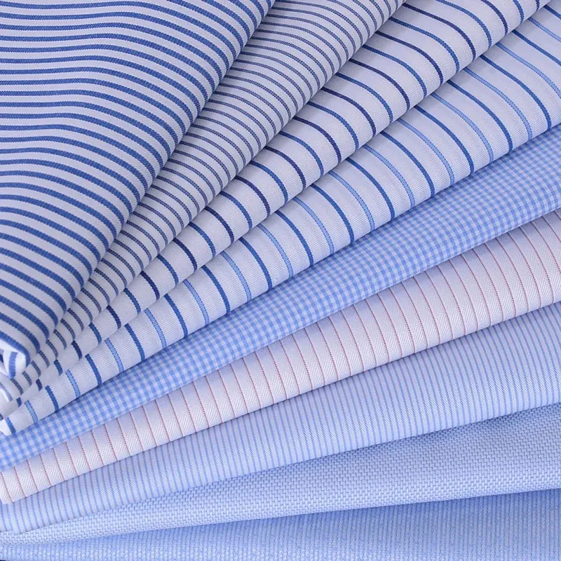 men's empire collar long sleeve French shirt slim-fit business trend  striped shirt men