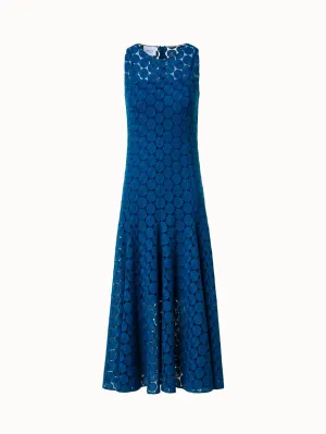 Midi Dress in Dot Guipure Lace