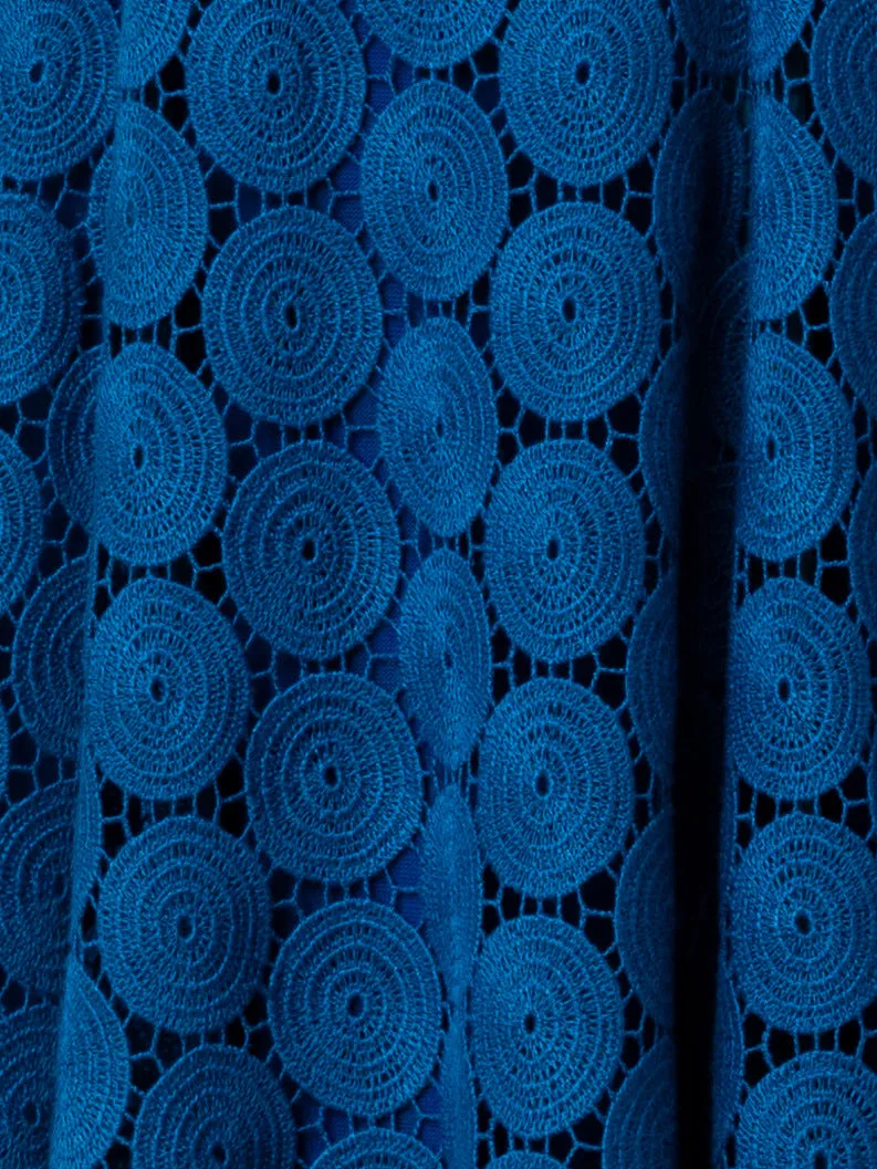 Midi Dress in Dot Guipure Lace