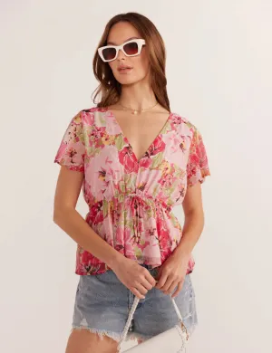 MINKPINK | Simone Flutter Sleeve Blouse