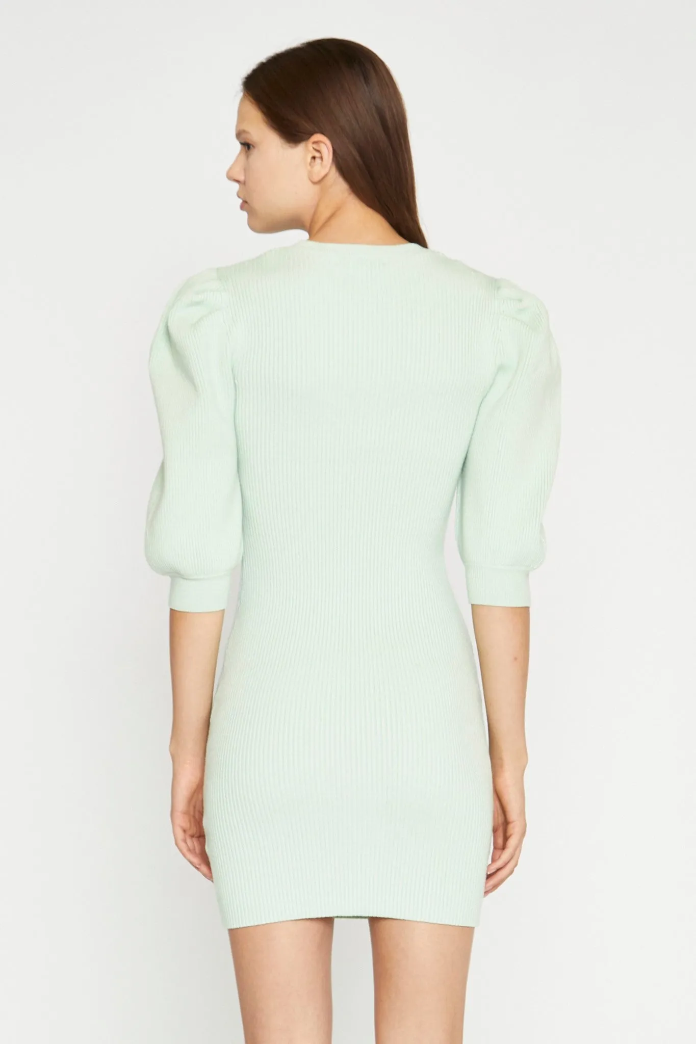 Mint Knitted Bodycon Mini-Dress