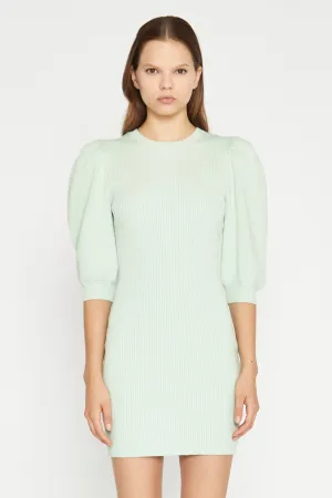 Mint Knitted Bodycon Mini-Dress