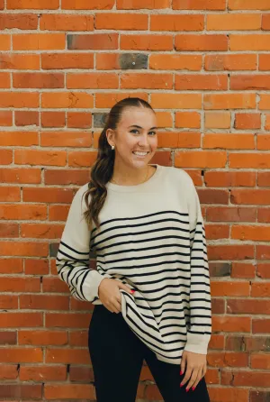Model Stripe Tunic Sweater