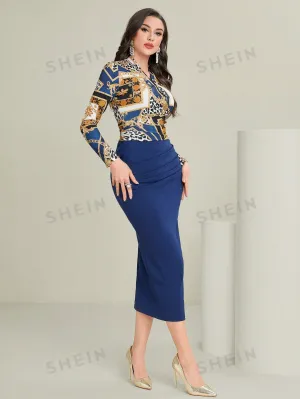 Modely Top And Skirt Set, Office Lady Style