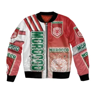 Morocco Soccer Bomber Jacket Atlas Lions Football - Road To Champion DT03