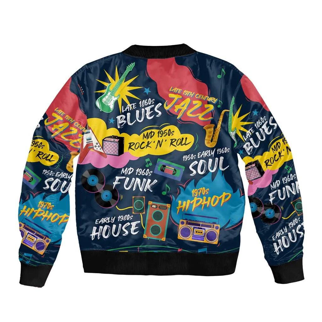 Music That Makes Us Proud African Bomber Jacket Black People DT02