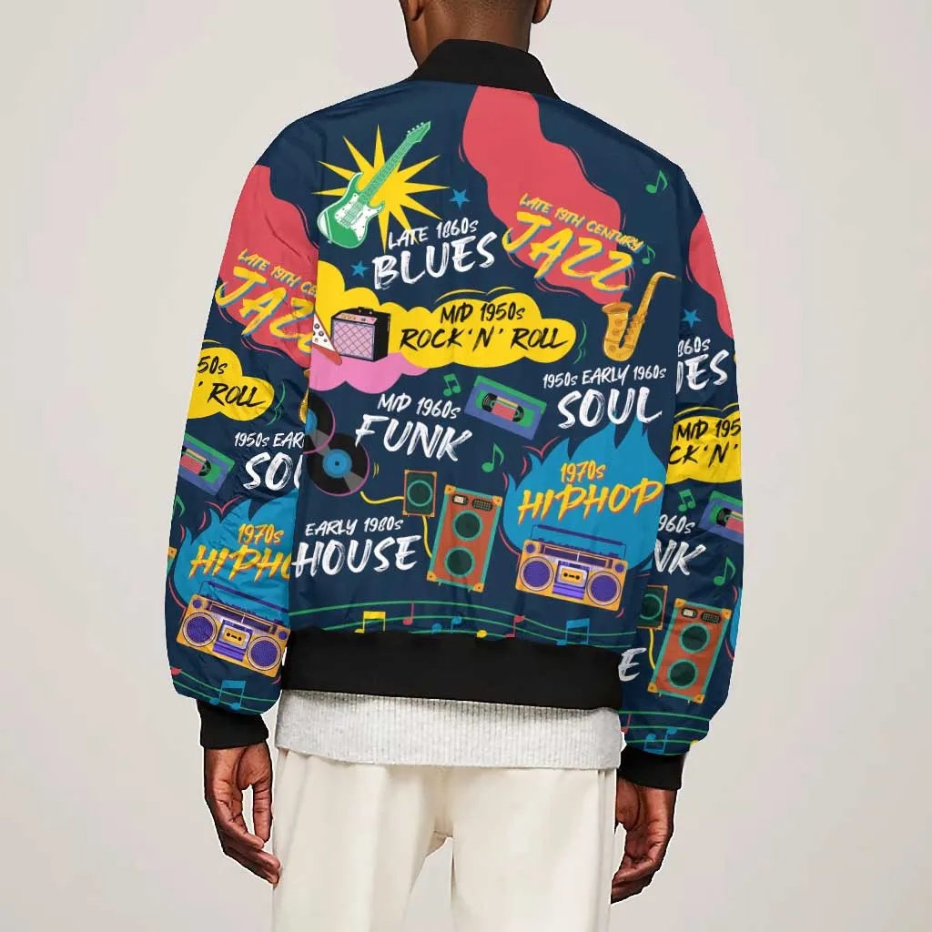Music That Makes Us Proud African Bomber Jacket Black People DT02