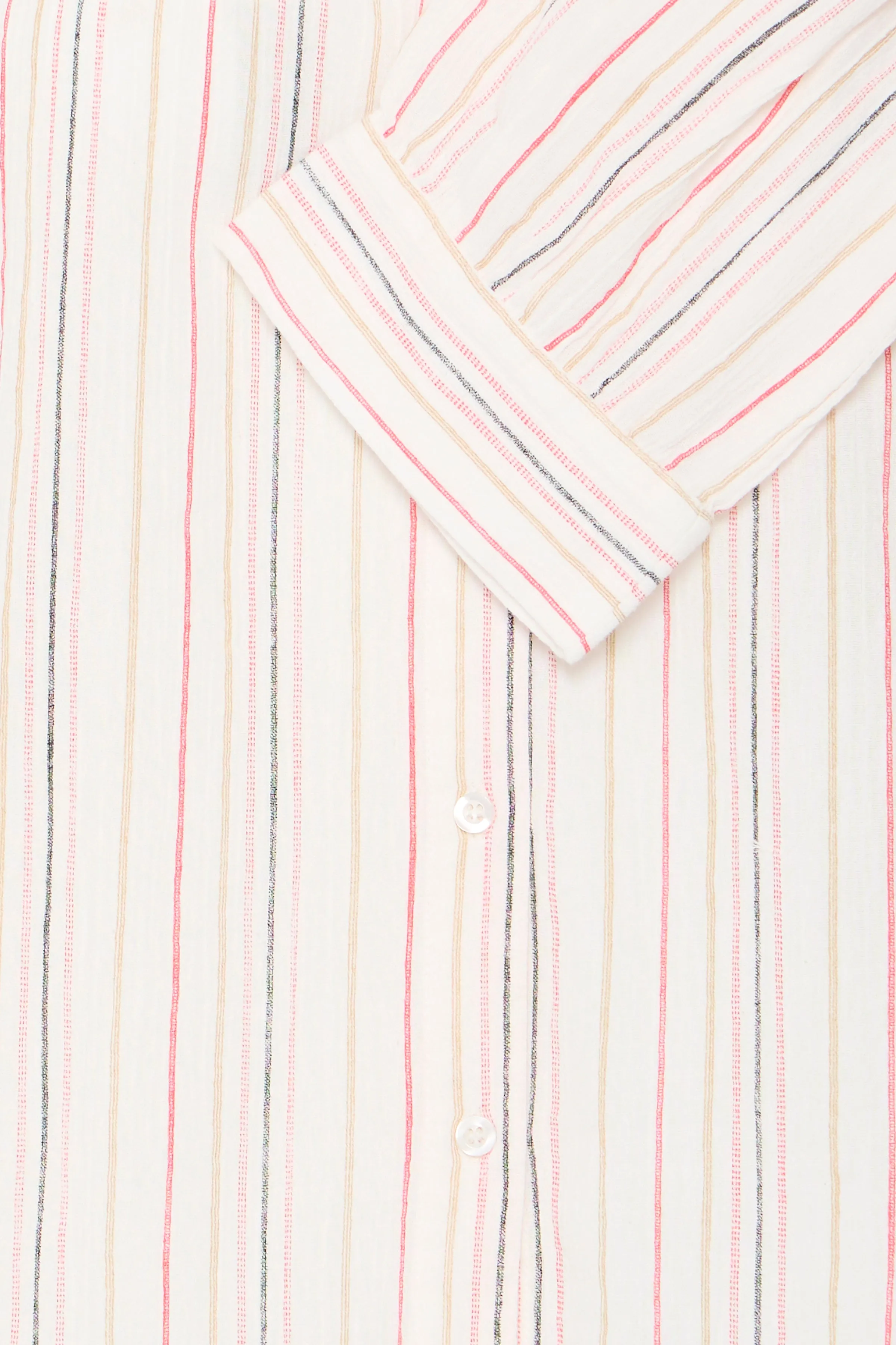 Nadi Long Sleeve Shirt | Teaberry Stripe