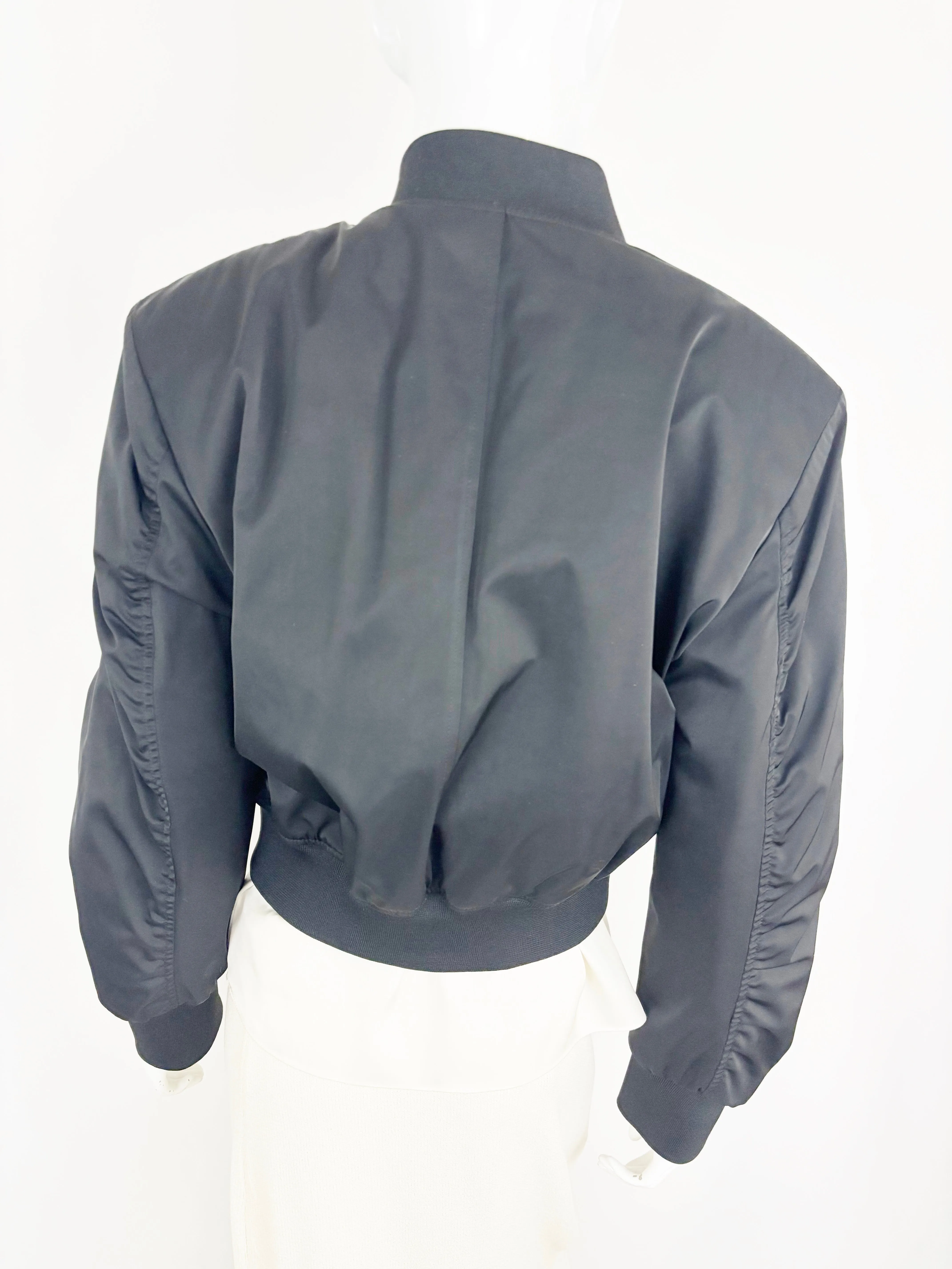New Mango Satin Bomber Jacket Size M