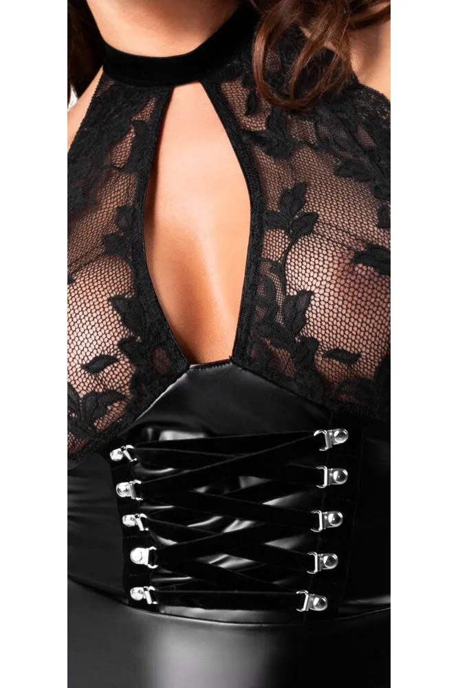 Noir Handmade Halterneck Mini Dress