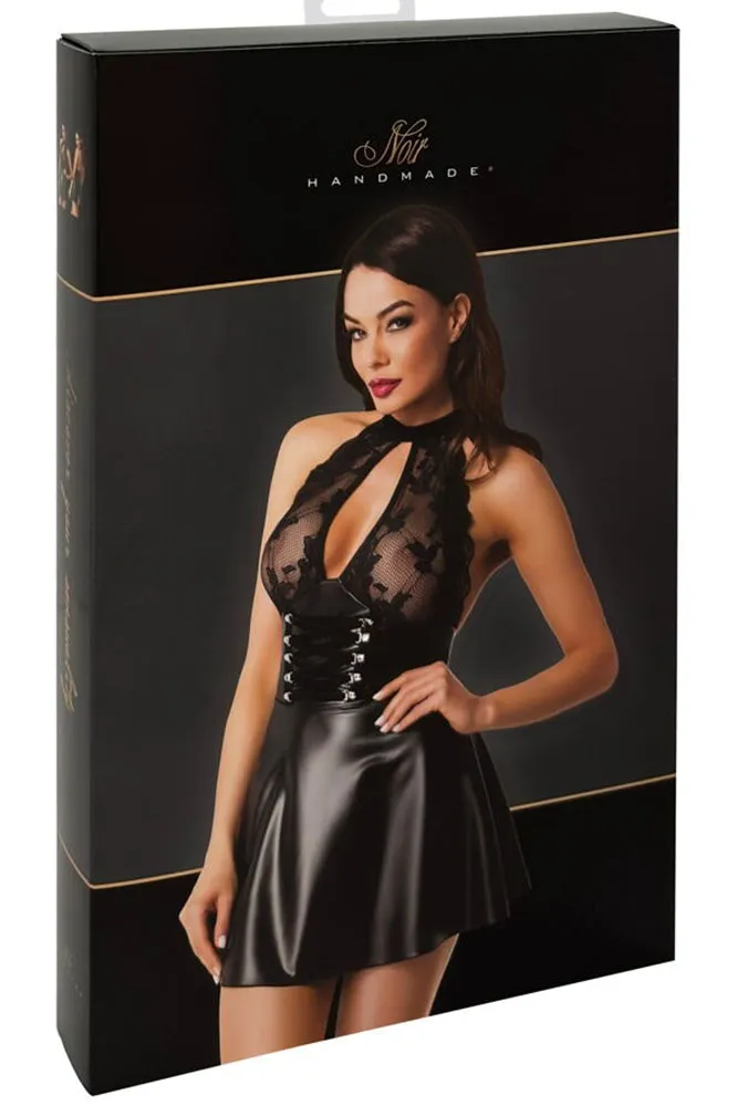 Noir Handmade Halterneck Mini Dress