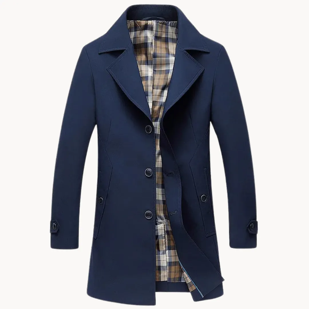 Nomad - durable windproof men's trench coat with design