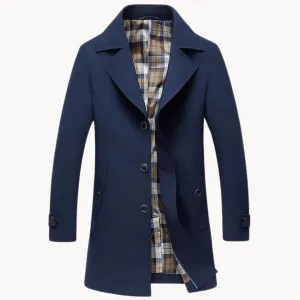 Nomad - durable windproof men's trench coat with design