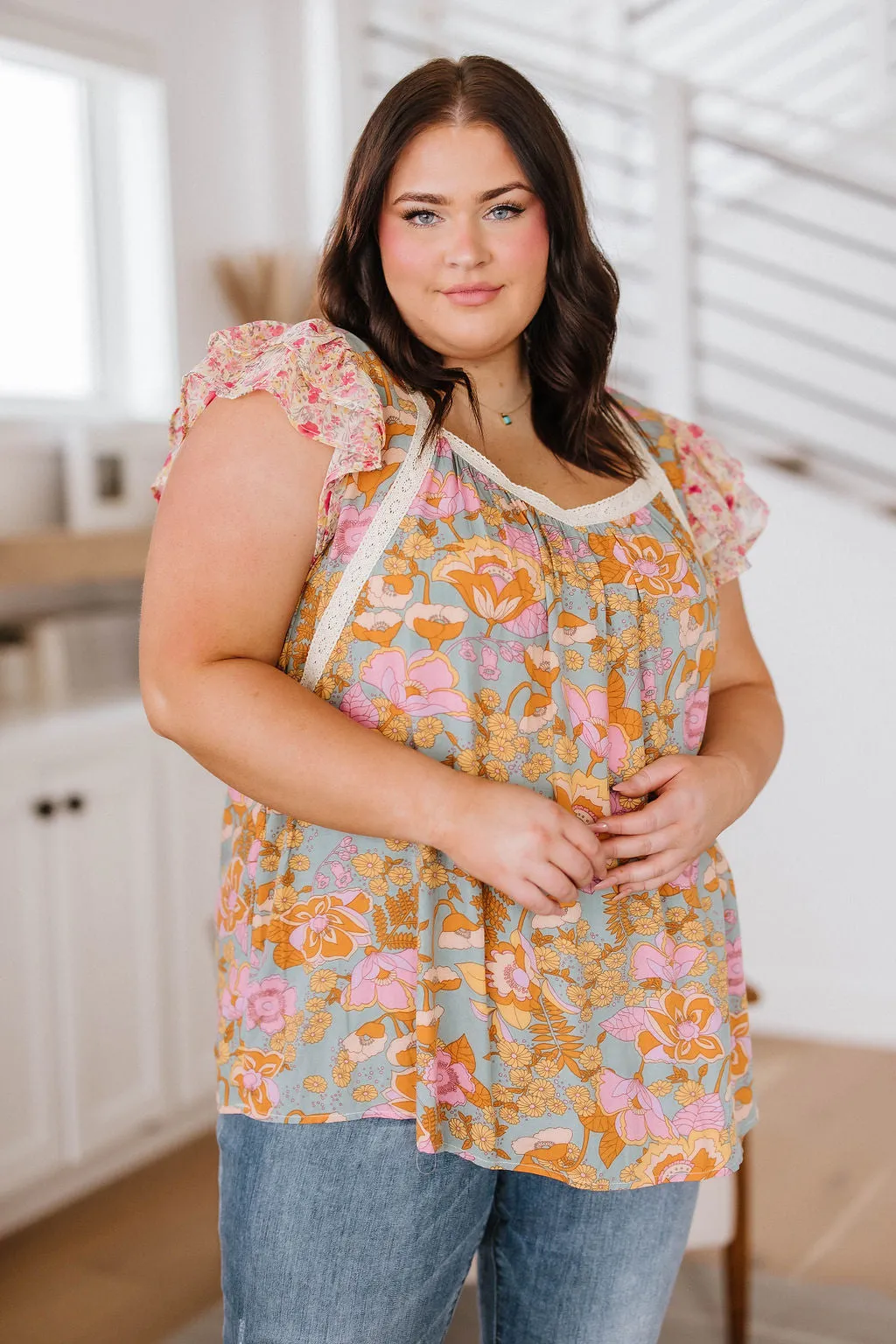 Not So Serious Floral Blouse!