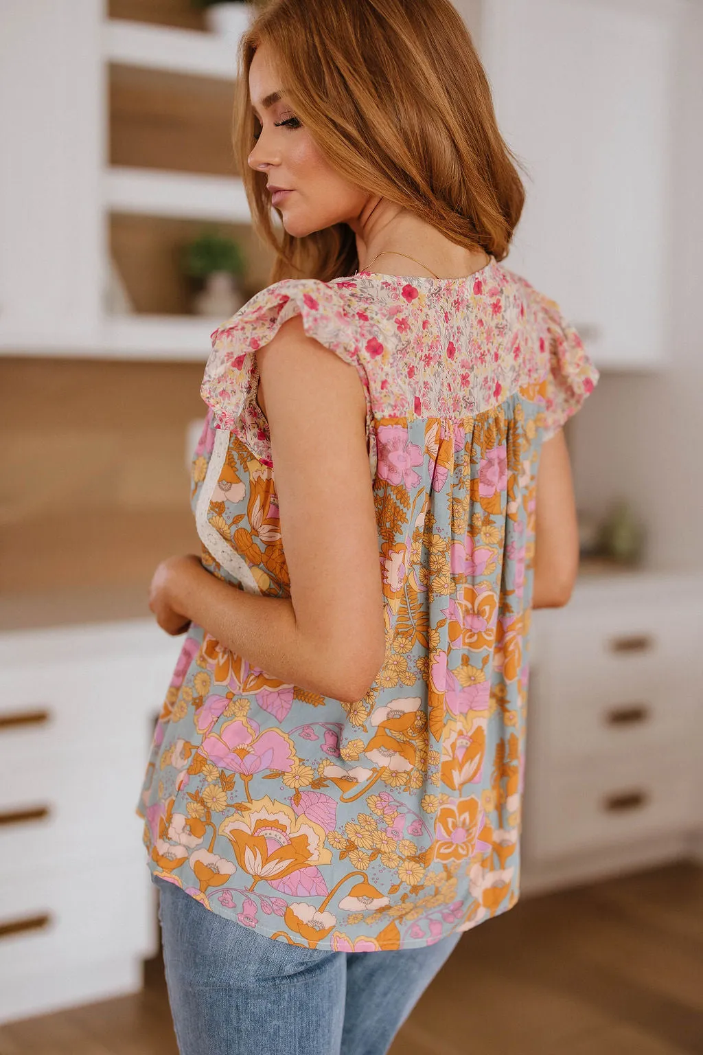 Not So Serious Floral Blouse!