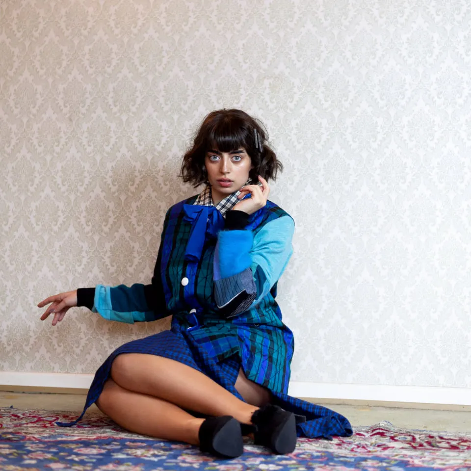 Ocean Quilted Patchwork Sweater Jacket