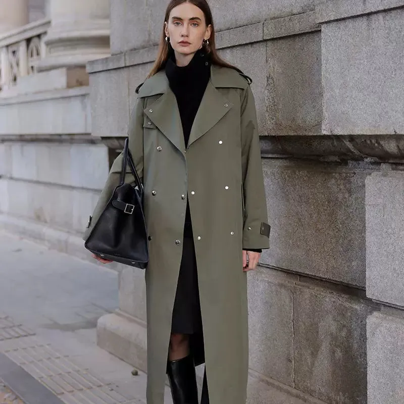 Olive Green Trench Coat