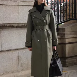 Olive Green Trench Coat