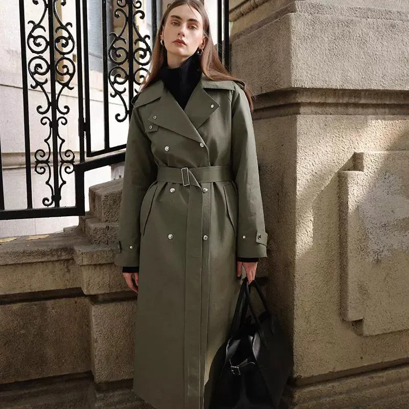 Olive Green Trench Coat