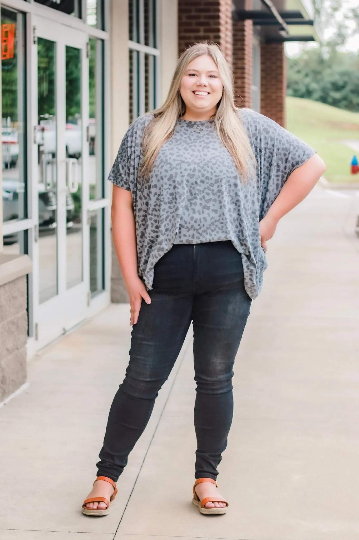 On the Dot Animal Print Tee