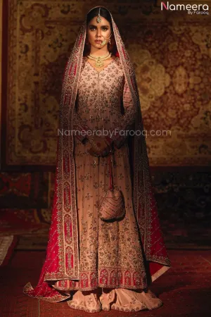 Pakistani Pink Bridal Lehenga Wedding Attire #BN976