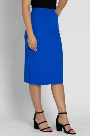 Paula Ryan - Stretch Pencil Skirt in Greek Blue