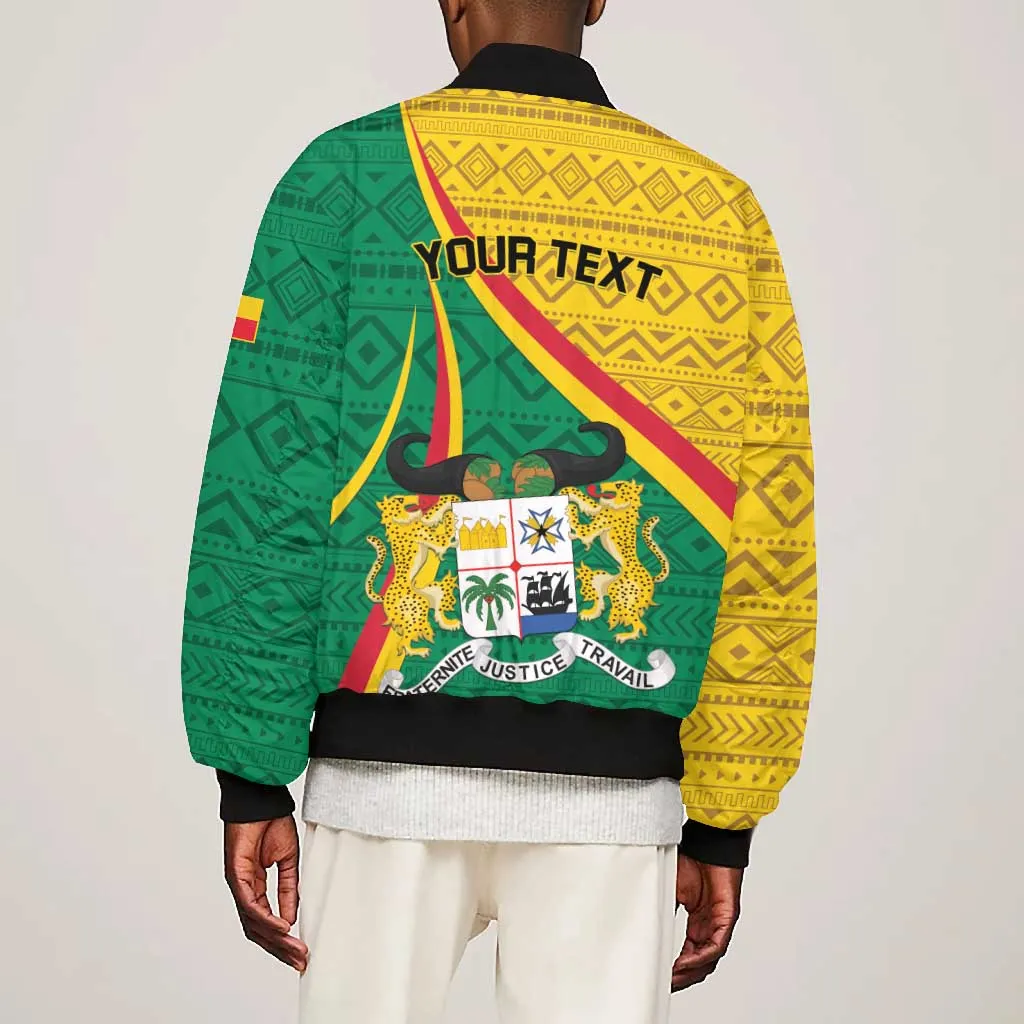 Personalized Benin Independence Day 1960 Bomber Jacket Fraternite Justice Travail LT01