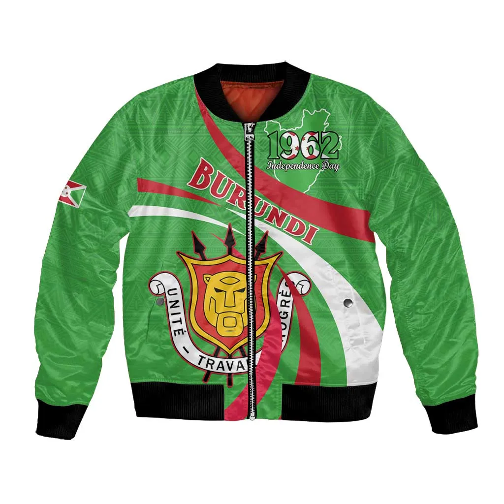 Personalized Burundi Bomber Jacket 63rd Anniversary of Independence LT15