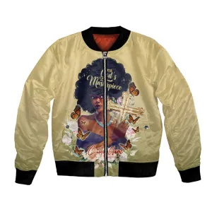 Personalized I Am God's Masterpiece Bomber Jacket African Women DT02