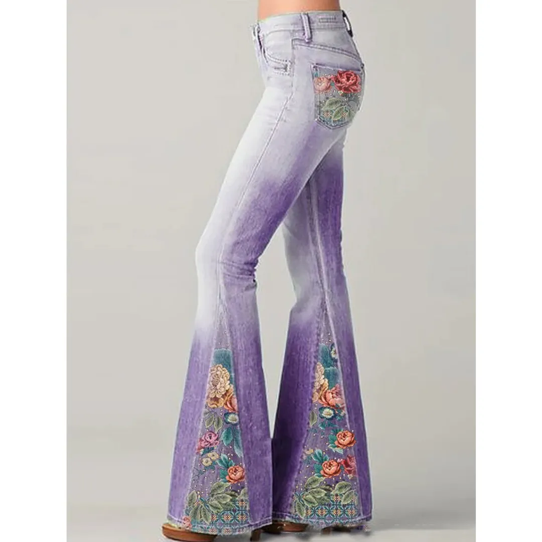 Pilar® | Flared jeans with flowers