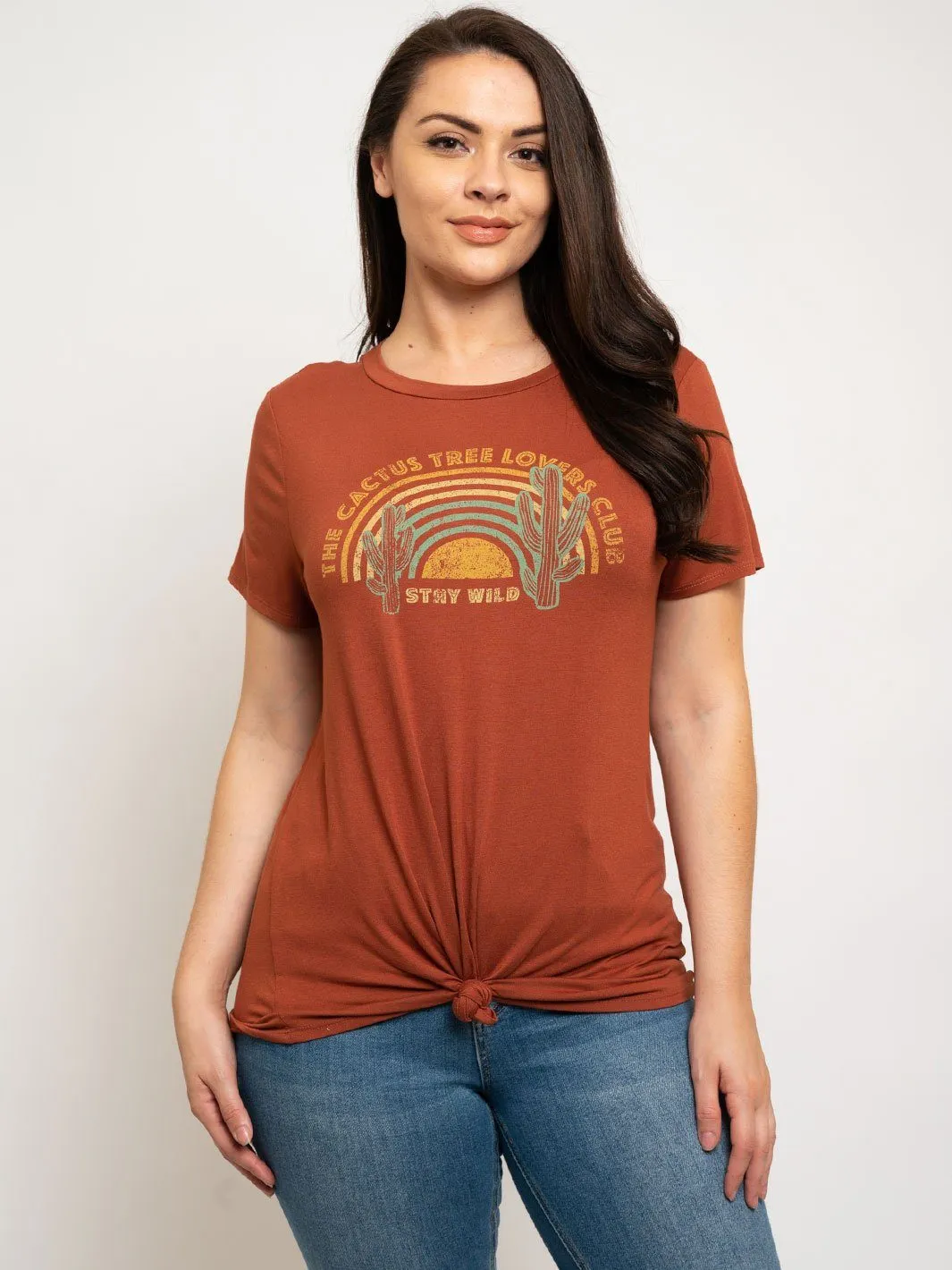 PLUS SIZE GRAPHIC TOP
