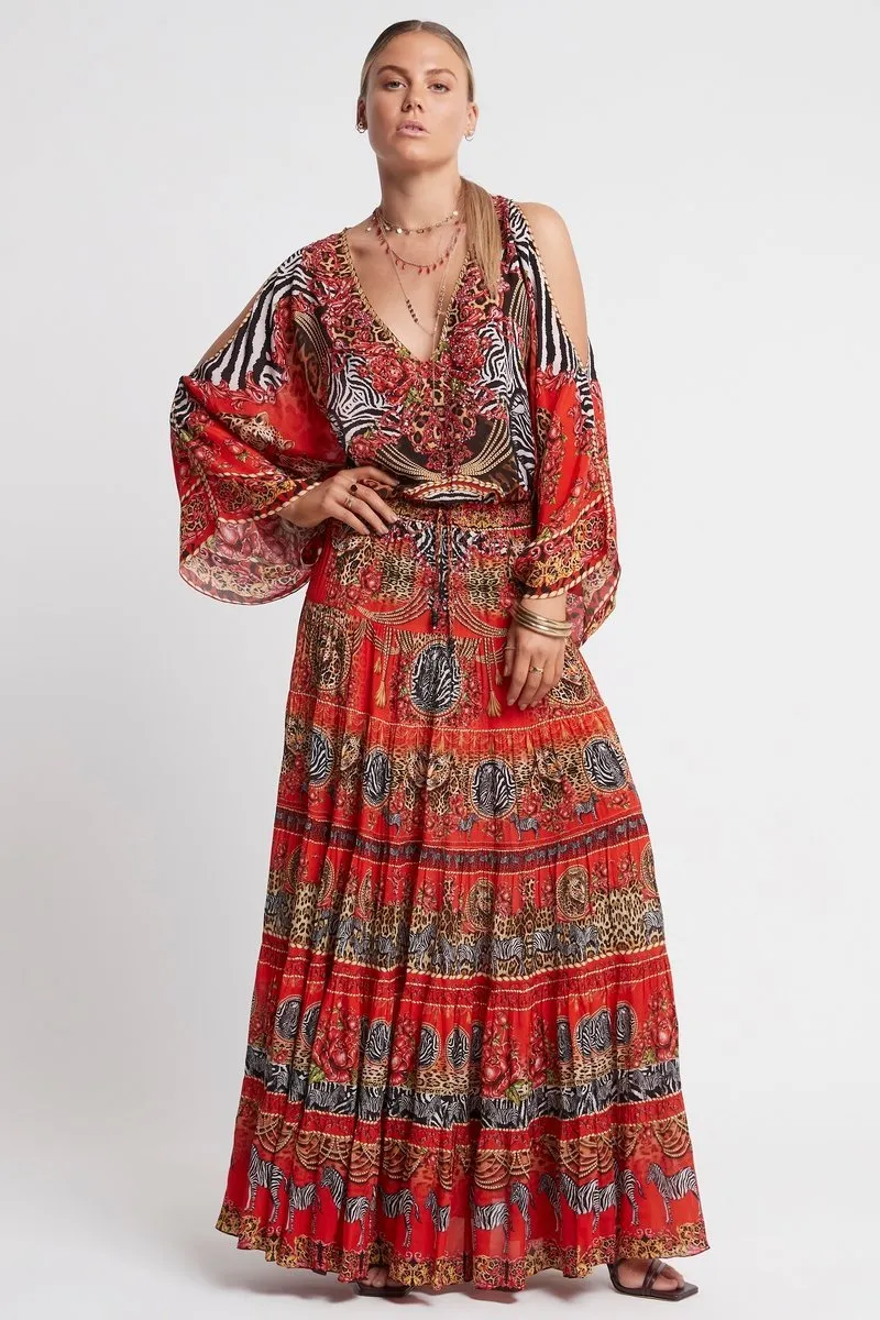 POWER AND PASSION MAXI SKIRT