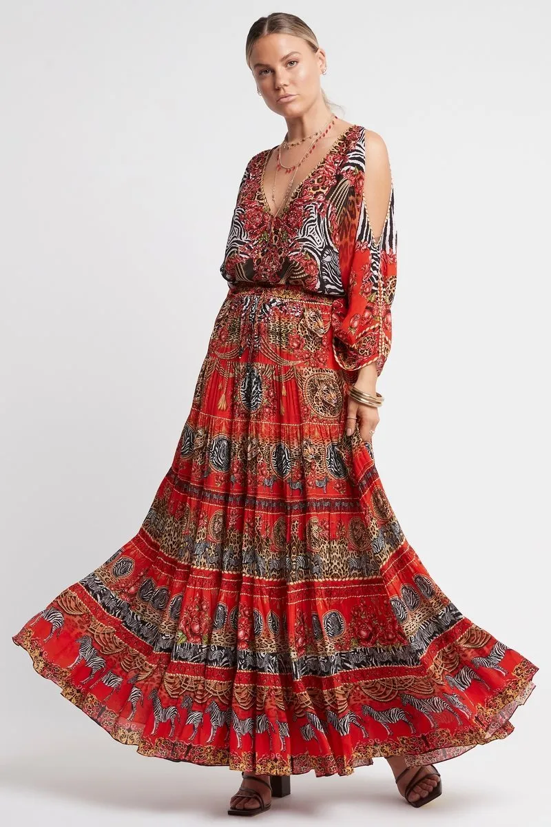 POWER AND PASSION MAXI SKIRT