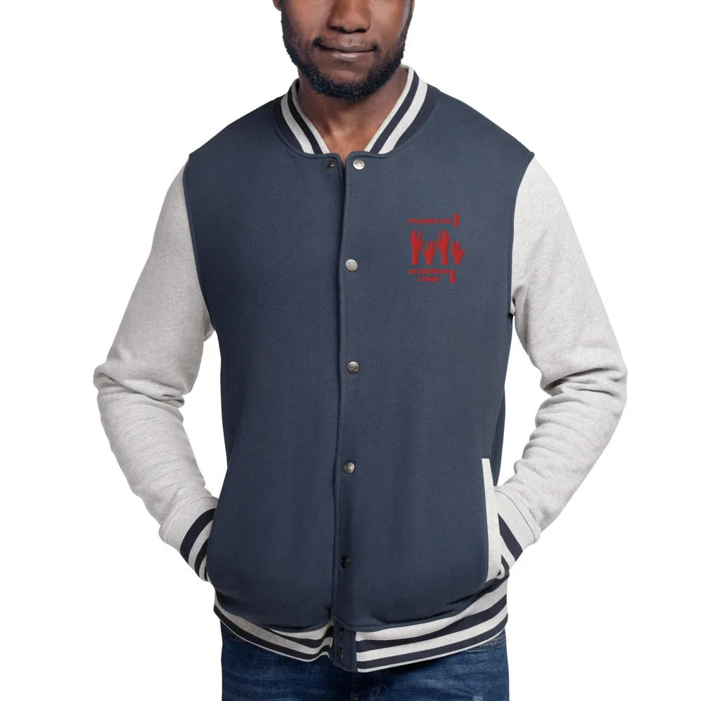 Praises Up Embroidered Champion Bomber Jacket