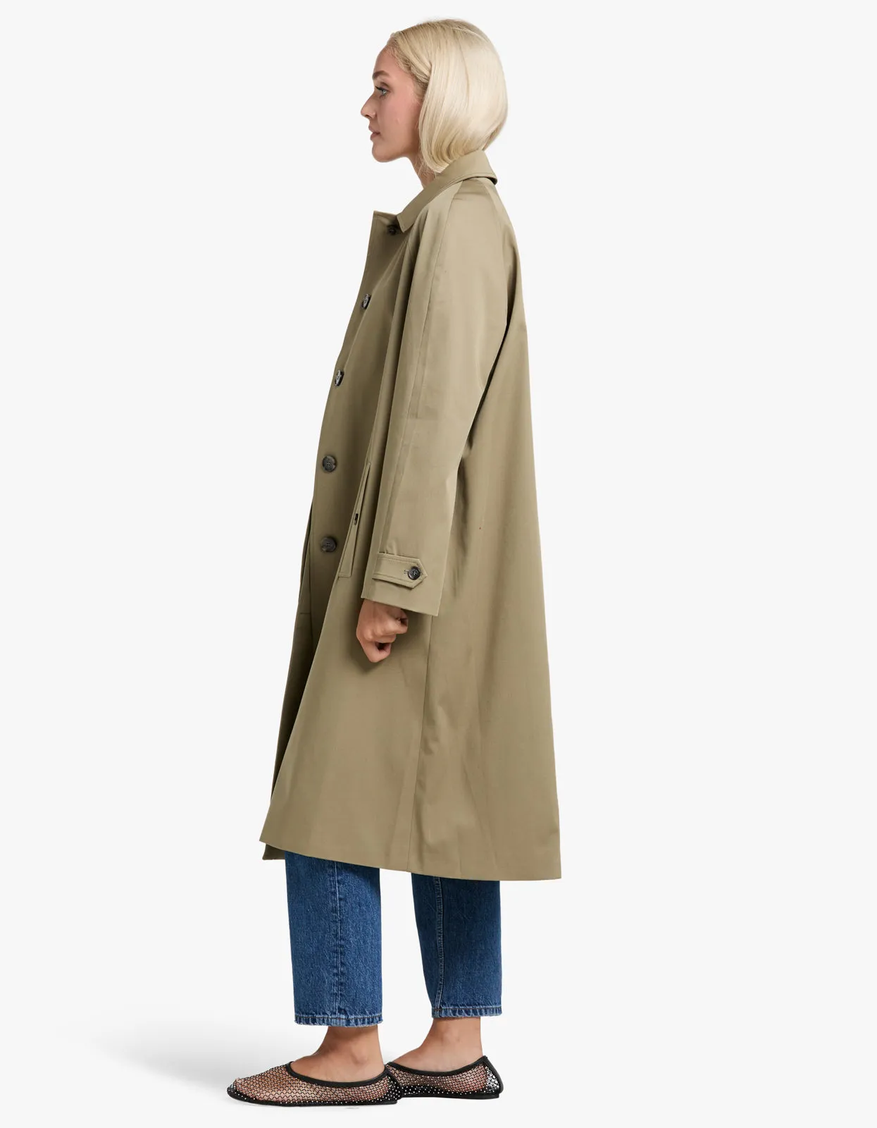 Randy Oversized Trench - Olive