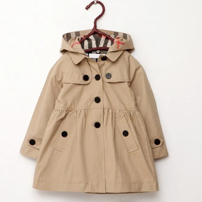 Red Kahiki Fashion baby winter long sleeve jacket children cotton clothes toddler girls warm coat kids outwear
