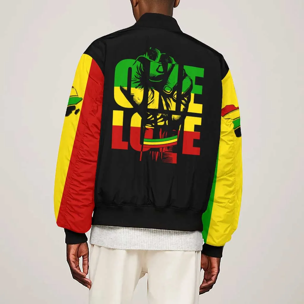 Reggae One Love Bomber Jacket African DT02