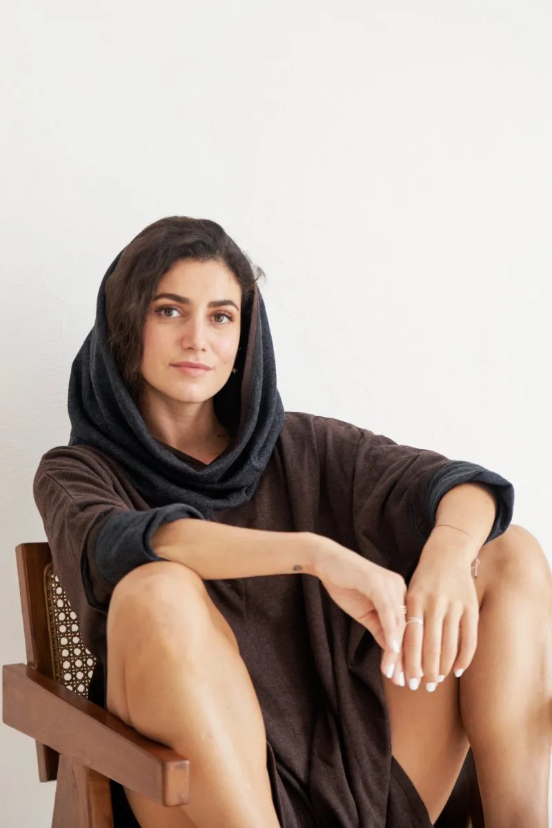 Reversible Cowl Tunic Top