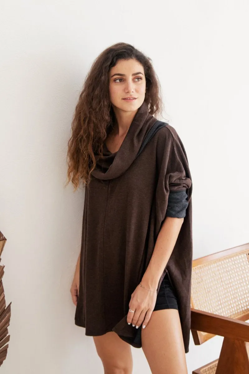 Reversible Cowl Tunic Top